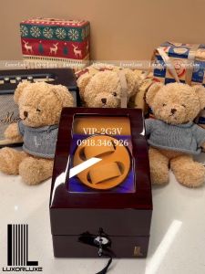 Hộp đựng đồng hồ cơ automatic xoay 2 tĩnh 3 cao cấp 4 chế độ xoay phiên bản mới