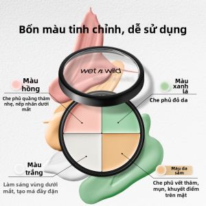 wetnwild | Bảng Mô Phỏng Giấu Vết Đỏ Quầng Thâm Khuyết Điểm Khe Hõm Làm Sáng