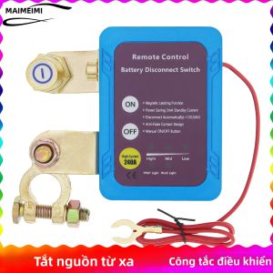 Công Tắc Điều Khiển Từ Xa Tự Động Ngắt Nguồn 12V 240A Công Tắc Ngắt Điện Cho Ô Tô Xe Tải Với Bảng Điều Khiển Ngắt Kết Nối Pin Bằng Sợi Carbon