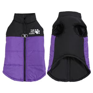 Warm Pet Clothes for Winter Reflective Print Puppy Jacket For Large Dogs Pets With D-ring  Waterproof Labrador Retriever Costume