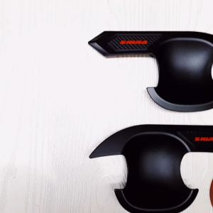 Paket Variasi Outer Pintu & Handle Tank Cover Mobil Daihatsu Sigra Hitam Doff