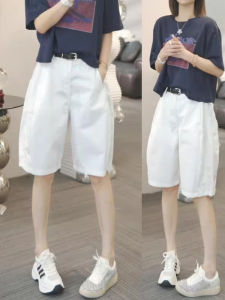 Shalldoer | Fashionable Versatile White Casual Wide Leg Pants Womens 2025 New Summer Thin Breathable Loose Straight Cut Trousers