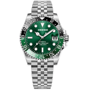 Deesio Luxury Automatic Watch for Men Self-Winding Stainless Steel Water Resistant Business Luminous Hands Business Watches