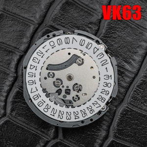 VK63 Chronograph Quartz Movement 3 Hands Date Battery High Accuracy For VK61A VK67A For DIY Mod Enthusiast Replacement Parts
