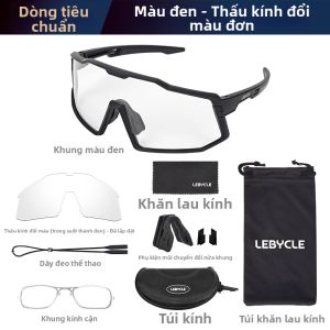 lebycle|Kính Bảo Vệ Đổi Màu Phù Hợp Đạp Xe Có Thể Đeo Cho Người Cận Thị Chống Gió & Bụi