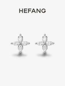 HEFANG Jewelry | Clover Heart Design Luxury Earrings