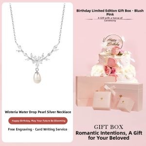 Grace Girl | Smile Wisteria 1 Carat Moissanite Necklace Gift