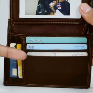 Reven Leather Jakarta - Athena Wallet Dompet Pria Kulit Sapi Asli Handmade Bifold Minimalis