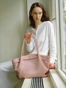La Festin | Suede Pink Tote Bag