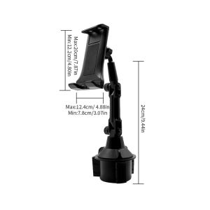 JFBONIN 2025 Rotating Tablet Stand Car Phone Stand Holder Car Water Cup Phone Stand In Car Navigation