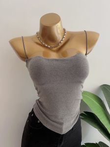 Áo Ba Lỗ Nữ Dáng Ôm Có Đệm Ngực Che Vai Chống Mỡ Bụng Áo Sơ Mi Mùa Hè Màu Trơn Cổ Chữ V Tay Ngắn