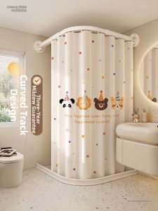 WEILAISHI | Arc-shaped Track Waterproof Shower Curtain