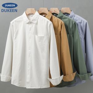 DUKEEN | Áo Sơ Mi Dài Tay Cotton Thoáng Mát