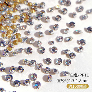 Mini Super Bright New Years Nail Drill Czech Sharp Bottom Drill 3D Oak Drill Stacked Drill Nail Art Decorations Beauty Tools