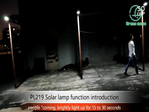 Outdoor Solar Sensor Wall Light Waterproof Human Induction Street Lamp  LED Light 3 Modes With Remote Wall Lamp Solar Powered