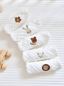 Newborn Baby Bib Pure Cotton Gauze Baby Bib Facecloth Kindergarten Kids Small Handkerchief 5 Pack