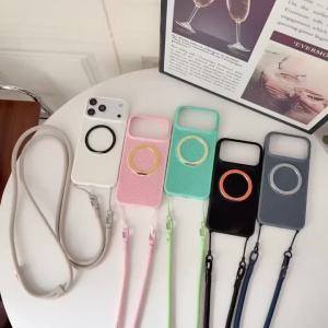 Ốp Lưng Lưới Thoáng Khí Làm Mát Cho iPhone 18 Pro Max 17 16 15 14 Với Vòng Giữ Sạc Từ Tính Dây Đeo Chéo - Chống Trầy Xước Chống Bụi Nhẹ Chất Liệu PC+TPU