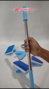 Alat Pembersih Kaca Aquarium Dengan Tongkat Stainless Adjustable 90cm