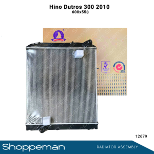 12679 HINO DUTROS 300 2010 RADIATOR ASSEMBLY M/T 600x558x32mm PA32 2ROWS