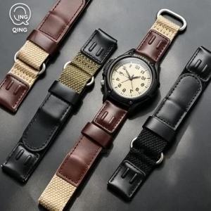 19mm 20mm 22mm Nylon Leather Quick Release Watch Bands Universal Replacement Watch Straps Men Women Military Sport Bracelet Belt