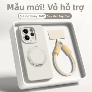 GGUU | Ốp Lưng cho vivo s Series có Dây Đeo và Chân Đế Thiết Kế Trẻ Trung Màu Trắng