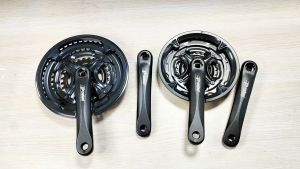 Mountain Bike Crangk crankset 48T 170mm 6-8speed Crank Arm Aluminum Alloy MTB crankset Bike Accessories Mountain Bike Parts(sliver)