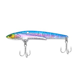 JIGGINGPRO Metal VIB Fishing Lure 43g Sinking Big Blade Long Cast Treble Hooks Metal Jig Artificial Hard Bait for Bass Pike
