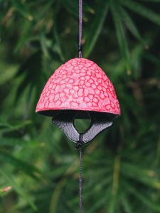 Southern Japan Cast Iron Wind Chime Pomegranate Outdoor Courtyard Chinese Style Japanese Style Pendant Vintage Camping Bell Birthday Gift