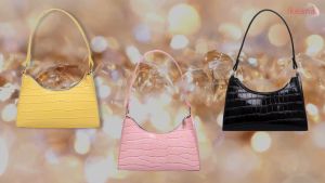 Ikeana Elegant Crocodile Pattern PU Leather Shoulder Bag: Small Sling Bag for Women Trendy & Stylish