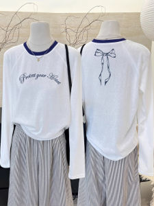 Áo Thun Dài Tay Phong Cách Mỹ Cổ Điển Cho Nữ Dáng Rộng Thoáng Khí Chống Nắng in Họa Tiết Mùa Hè Cotton Polyester