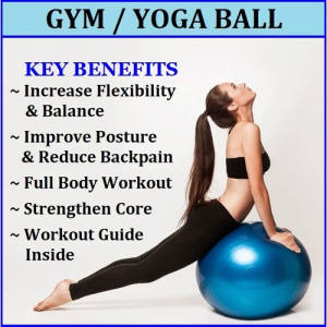 Anti-Burst Yoga Gym Ball 55 / 65m /75cm Yoga Ball Workout Sports Add on Pump