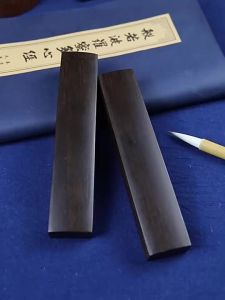 Calligraphy ruler paper weight黑竹子镇尺实木镇纸一对书法纸镇尺压纸器文房四宝学生初学者专用pengukur rumah。。。