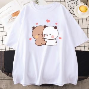Panda Bear Bubu & Dudu Cute T-Shirt: Oversized EU Size Women's Tee