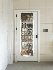 24 Large Mesh Pockets Wall Hanging Shoe Organizer Rack Fabric Cabinet Closet Sundries Shoe Storage