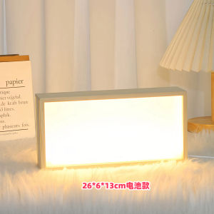 Handmade DIY Acrylic Wooden Cartoon Night Light Frame Desktop Decoration Couple Doll Bedroom Bedside Lamp Warm White Light