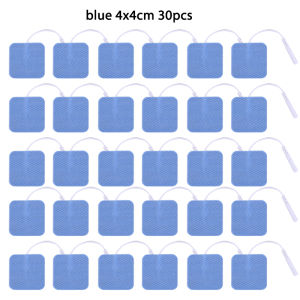 Bulk Pack 30/50/100pcs 4x4cm Reusable TENS Acupuncture Self-Adhesive Gel Electrode Pads for Digital Massage Physiotherapy Device