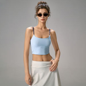 MITAOGIRL | Fitness Sports Bra with Spaghetti Straps Yoga and Running Set