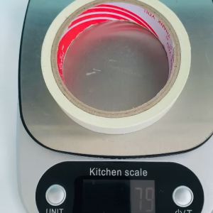 1 Cuộn băng keo vải màu Trắng rộng 2.4cm dài 12 mét lõi giấy 3mm giá tại xưởng - Shop Út Lớn