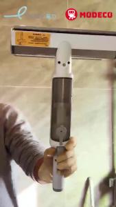 Cây Lau Kính Thông Minh 4 Trong 1 Modeco Có Phun Sương Gạt Nước Thu Nước Bẩn Cán Inox Độ Dài Linh Hoạt