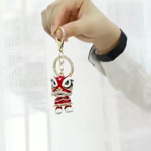Lion KeyChain Chinese Style Wealth Attraction