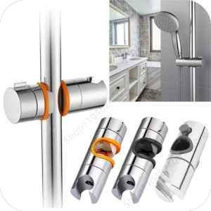 Đa Năng Có Thể Điều Chỉnh Tắm Trượt Đường Sắt Thanh Giá Đỡ 18-25 Mm ABS Chrome Phụ Kiện Phòng Tắm Kẹp Chân Đế Cho Tắm Đứng