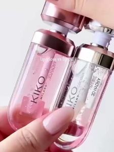 Kiko 3D Liquid Lip Glaze Son Môi Trong Suốt Dưỡng Ẩm Nuôi Dưỡng Môi Đầy Đặn Lâu Trôi Bóng Sữa Trà Đậu Trang Điểm Môi