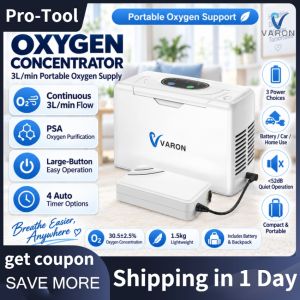 ⭐Local Warehouse+COD⭐ Portable 3L/min Oxygen Concentrator Home Car Travel Oxygen Generator Portable Oxygen Machine for Elderly Pregnant Women Air Purifier Function