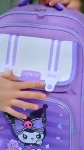 2025 Cartoon School Backpack: A Large Capacity Waterproof & Zipper Design