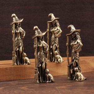JETTING | (Ce14)Magic Moon Witch Ornament Home Decor Living Room/Entrance Decoration Home Furnishings Wizard Statue