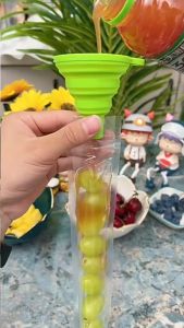 20pcs Kantong Cetakan Plastik Es Krim DIY