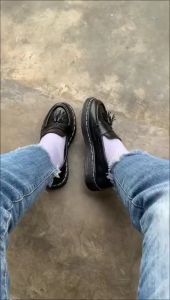 Sepatu Cowok Keren Kiwir/Rawis Docmart Trending Sepatu Pria Slip On Hitam Keren COD