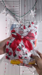 Baju Gaun Anjing Betina GPP Motif Candy Animal Dress