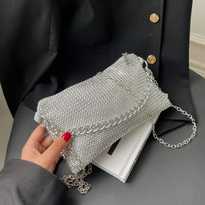 Fashionable Diamond Embedded Mini Bag 2022 New Style Trendy Versatile Crossbody Underarm Personalized Envelope Bag