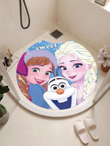 Disney Frozen 2 Elsa Anti-Slip Bath Mat PVC Print Home Decorations Accessories Floor Mat Shower Room Non-Slip Mat Adhesive Pad